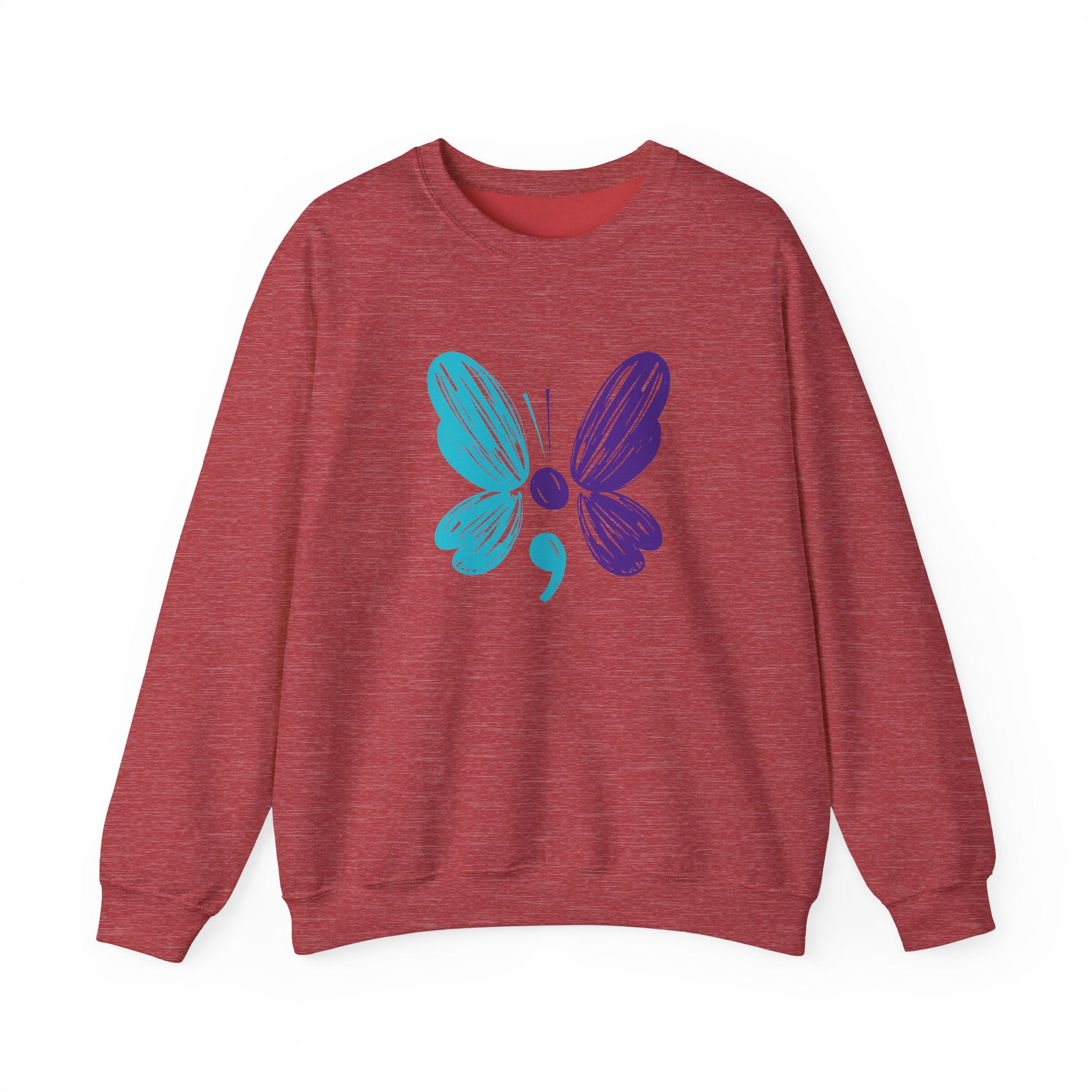 Butterfly Hero Suicide Prevention Crewneck Sweatshirt