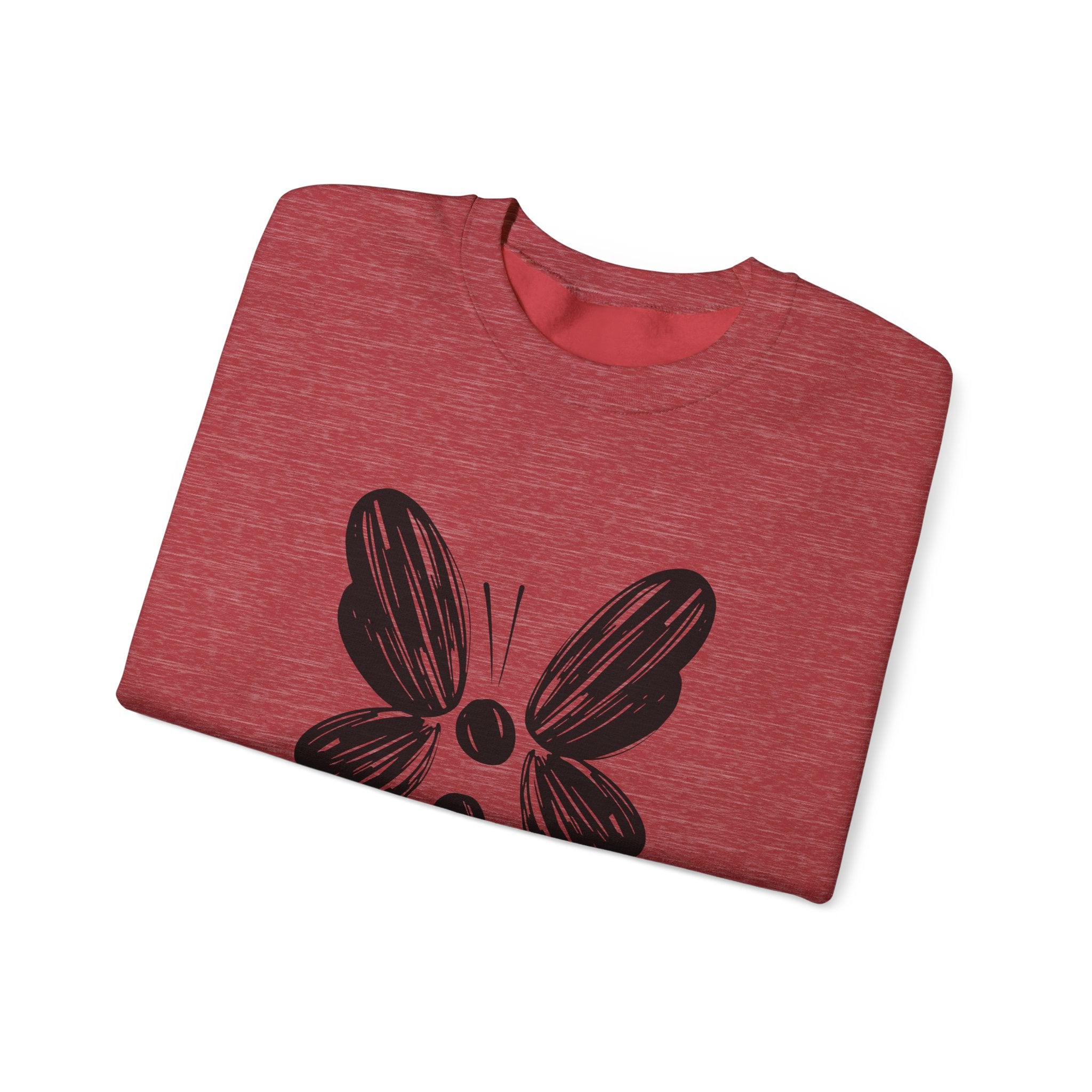 Suicide Prevention Black Butterfly Crewneck Sweatshirt